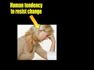 Human tendency to resist change 