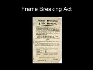 Frame Breaking Act 