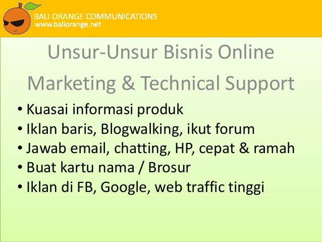 Technopreneurship Bisnis Online