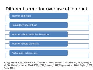 Technology Addiction, internet addiction, online, social networking | PPTX