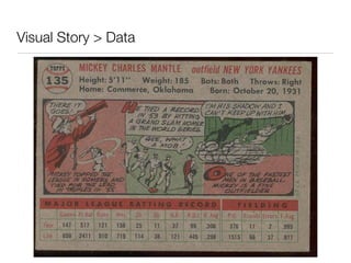 Visual Story > Data
 