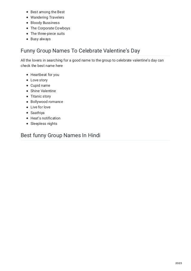 500 Funny Chat Group Names For Whats App