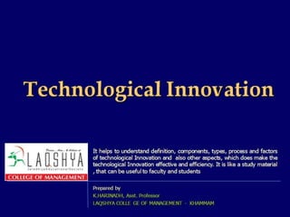 Techonological Innovation Management