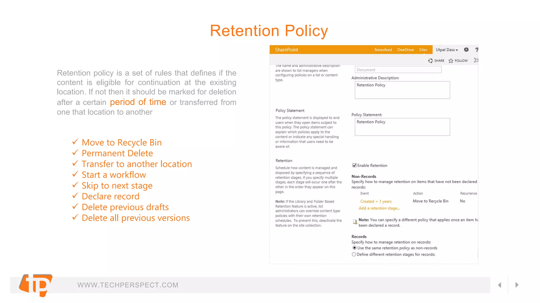 Sharepoint Document Management System (DMS) Features | PPTX