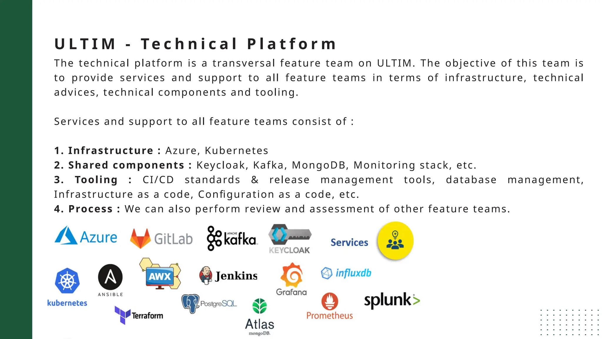 Tech Platform presentation to demonstrate to other teams how we do | PPTX