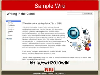 Sample Wikibit.ly/twti2010wiki