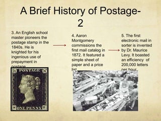 History of the Postal System | PPTX