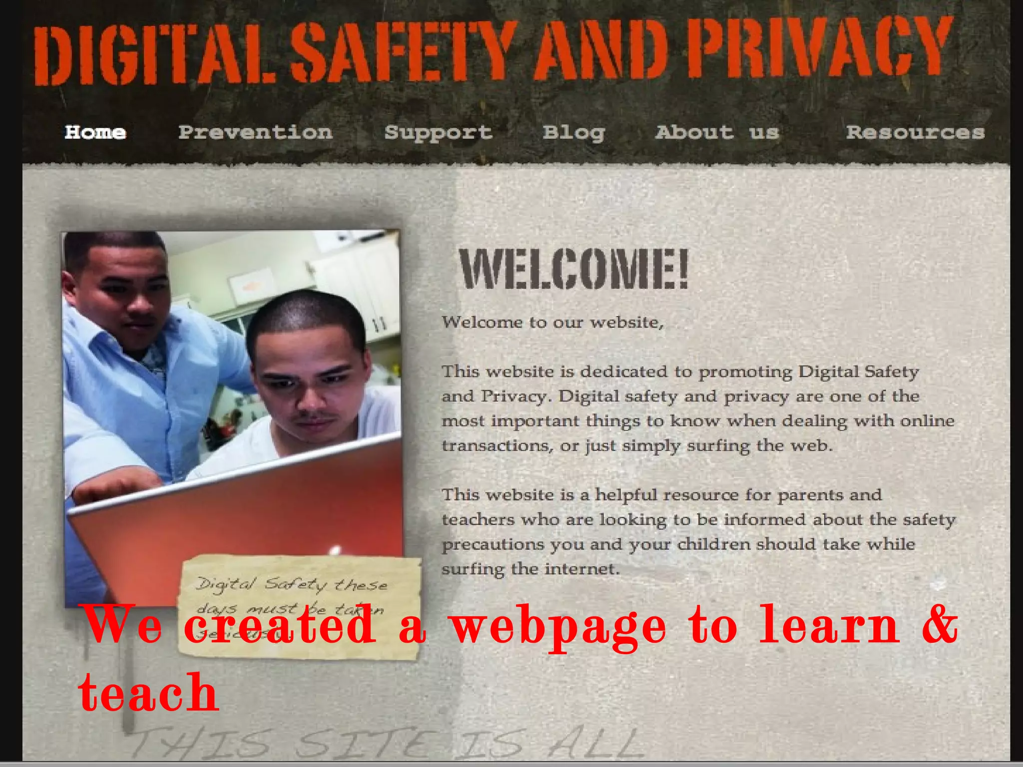 We created a webpage to learn & teach 