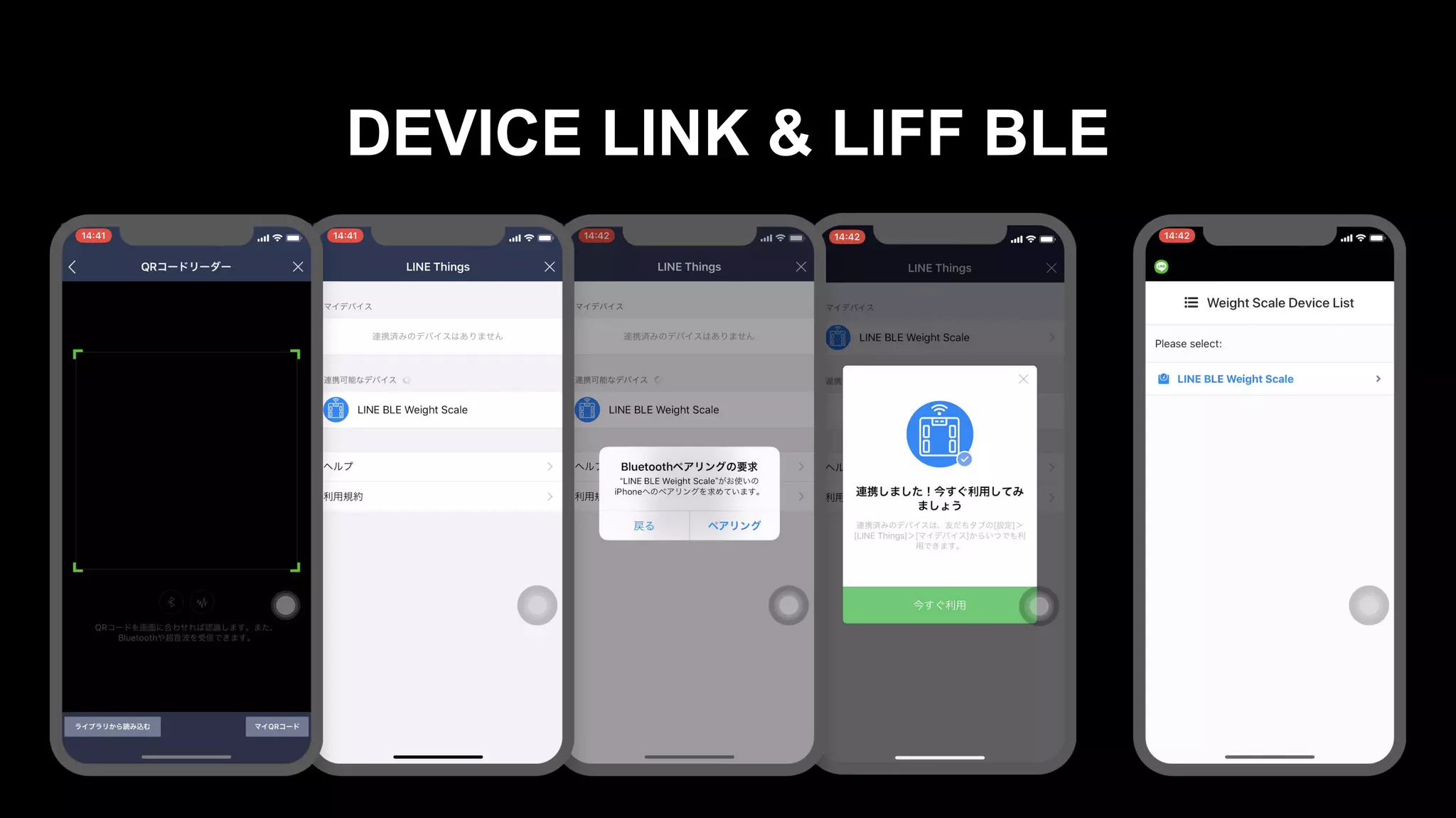DEVICE LINK & LIFF BLE
 