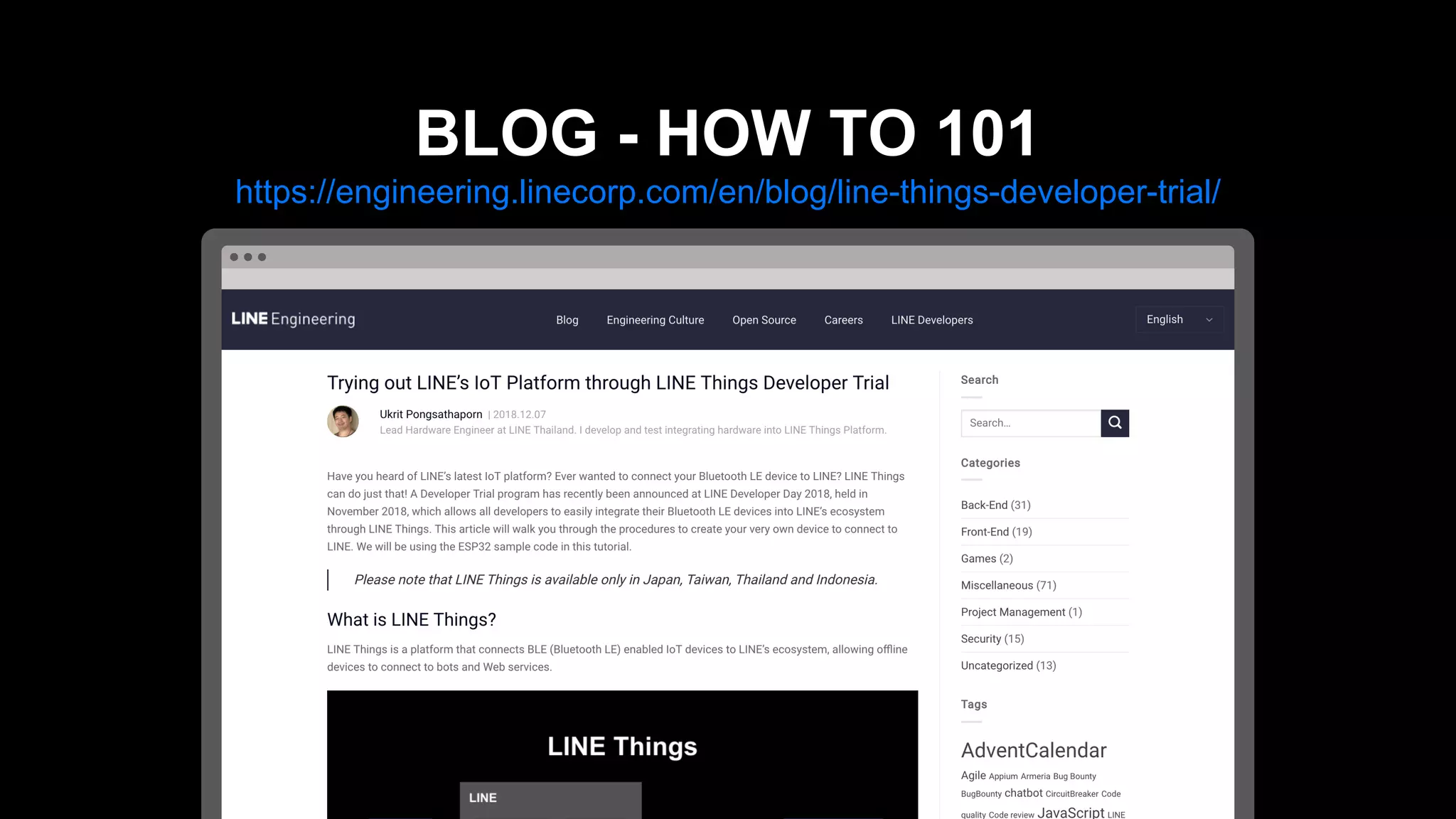 https://engineering.linecorp.com/en/blog/line-things-developer-trial/
BLOG - HOW TO 101
 