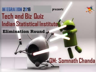 Researched & Conducted by
Elimination Round
 