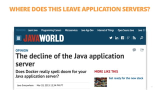 WHERE DOES THIS LEAVE APPLICATION SERVERS?
53
 