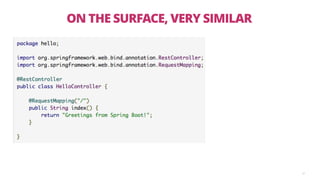 ON THE SURFACE, VERY SIMILAR
37
 