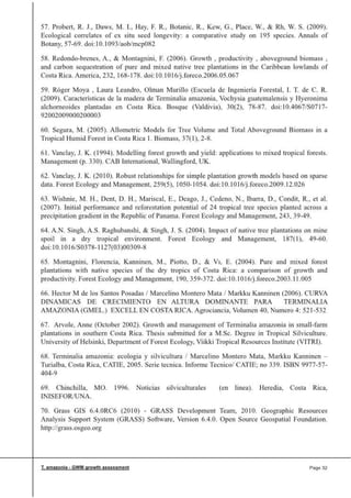 Greenwood Management Technical Forestry Report Terminalia Amazonia