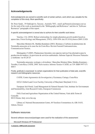 Greenwood Management Technical Forestry Report Terminalia Amazonia