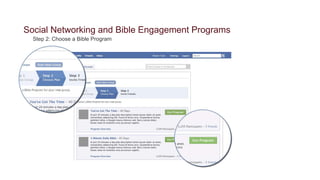 Social Networking and Bible Engagement Programs
  Step 2: Choose a Bible Program
 