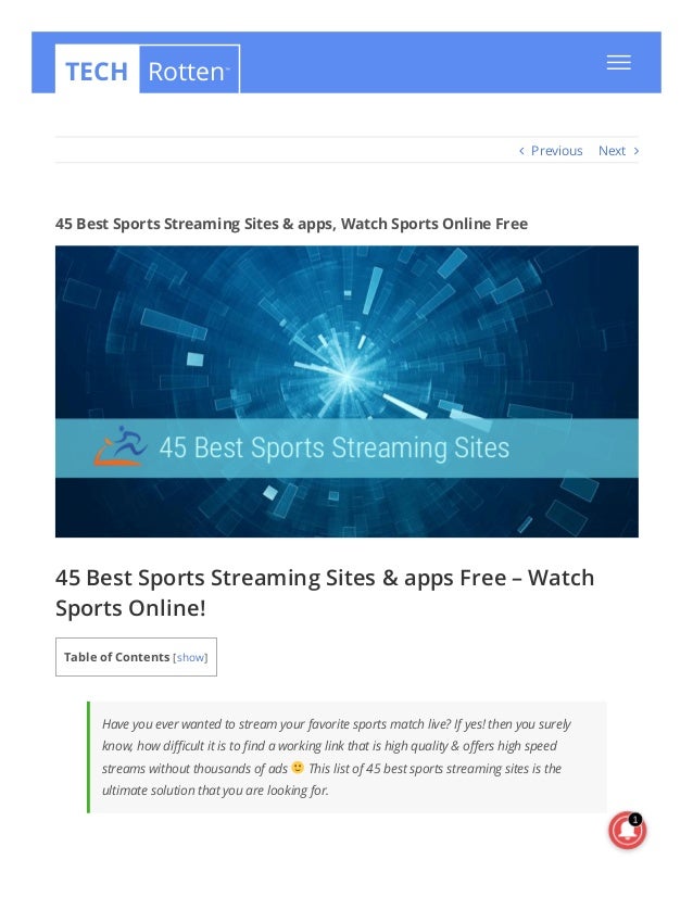 live match streaming sites