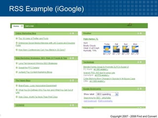 RSS Example (iGoogle) 