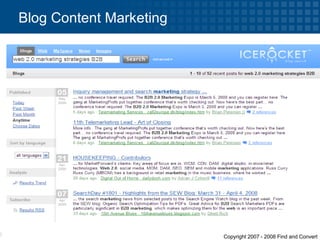 Blog Content Marketing 