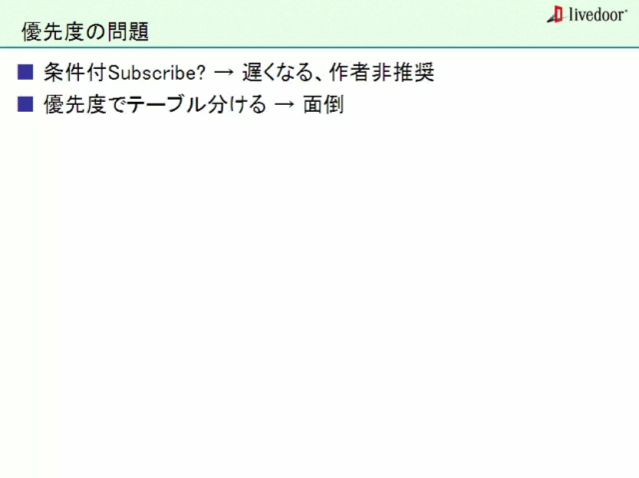 livedoor ReaderのクローラとStreaming APIなどの話