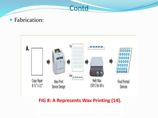 Contd
 Fabrication:
FIG 8: A Represents Wax Printing [14].
 