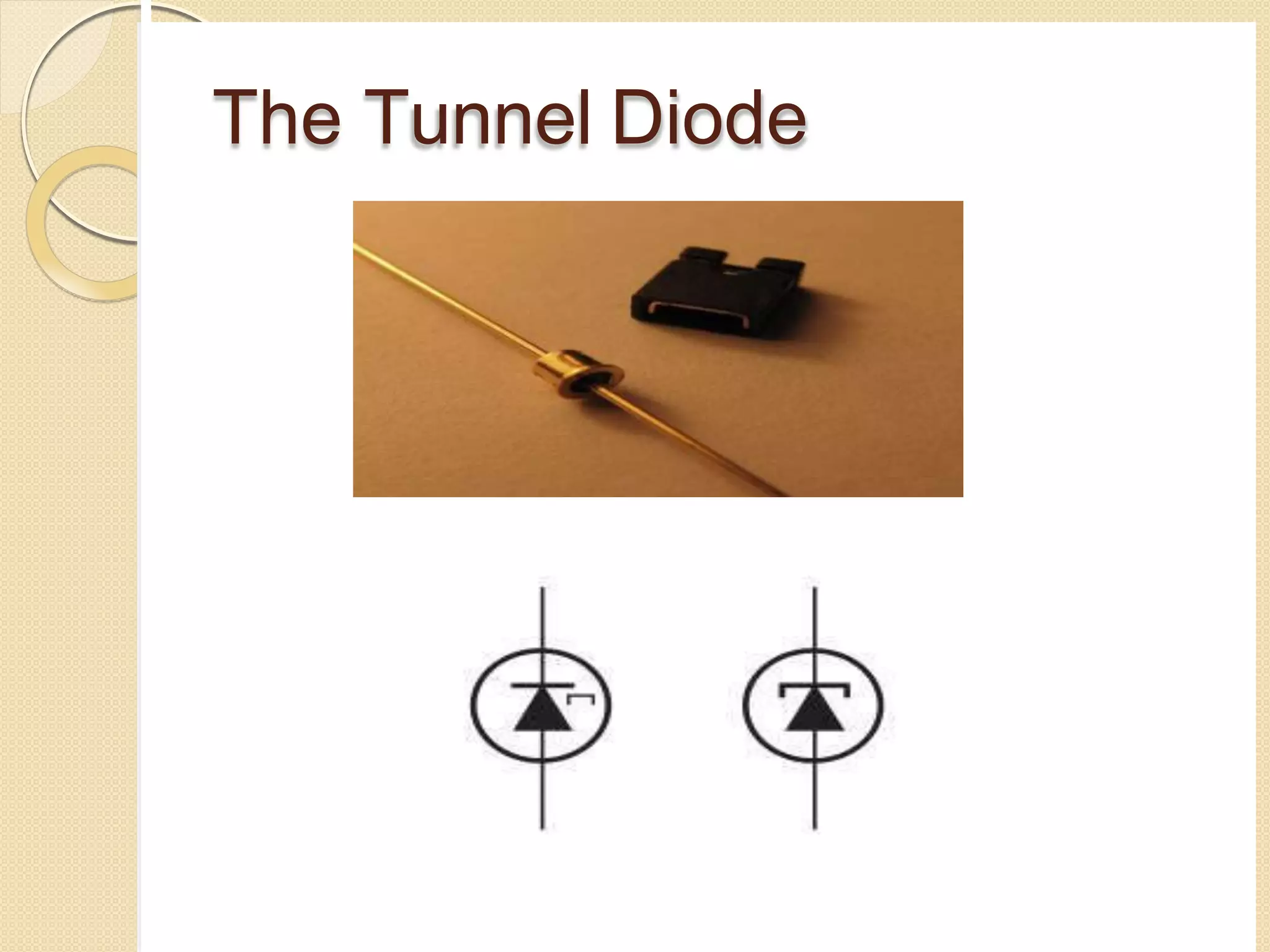 The Tunnel Diode
 