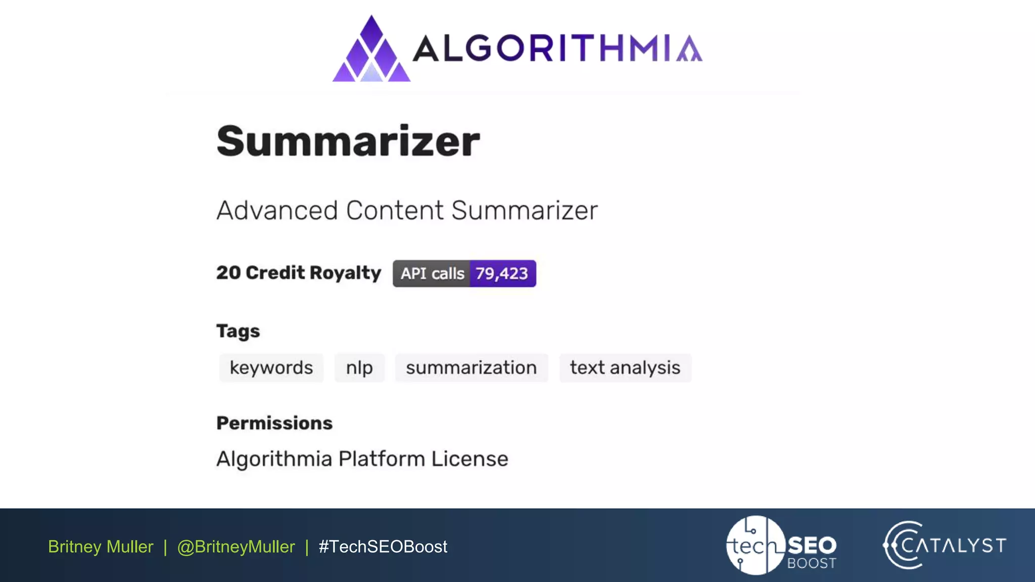 Britney Muller | @BritneyMuller | #TechSEOBoost
 