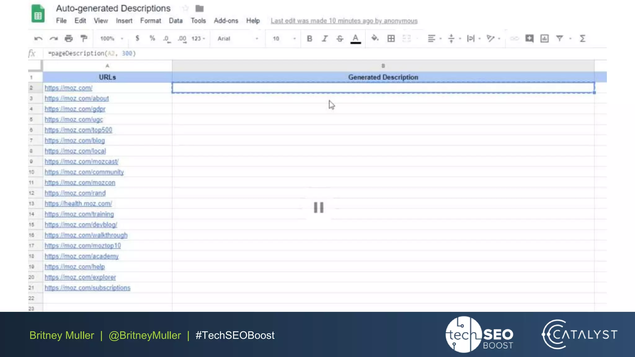 Britney Muller | @BritneyMuller | #TechSEOBoost
 