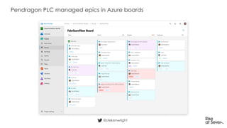 Product Owner has to find a way to
take a recommendation out of an
email and into an Azure board
@stekenwright
 