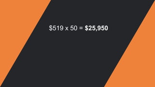 $519 x 50 = $25,950
 