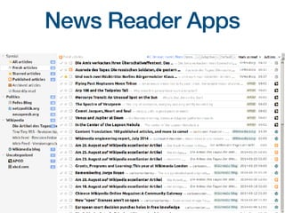 News Reader Apps
 