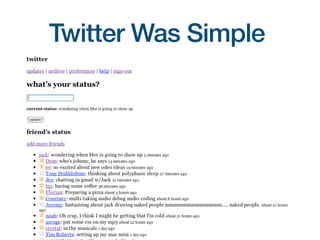 Twitter Was Simple
 