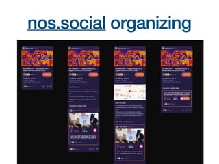 nos.social organizing
 