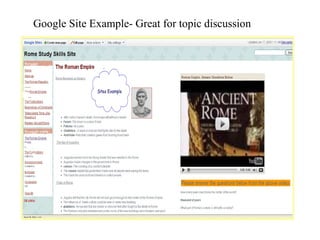 Google Site Example- Great for topic discussion 