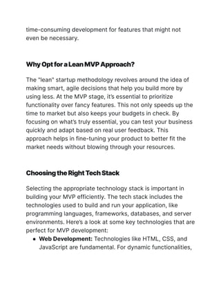Building a Winning Tech Stack for Your Startup | PDF