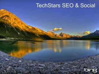 Techstars Startup Incubator SEO & Social deck
