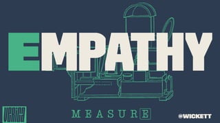 Empathy
@wickett
 