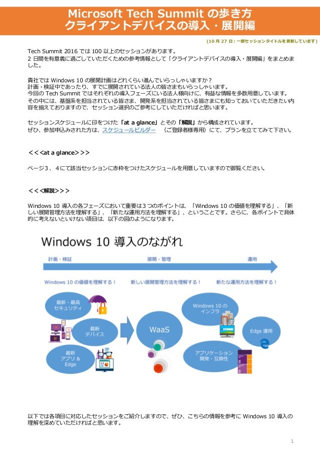 Tech Summitの歩き方 クライア