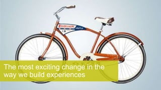 The most exciting change in the
way we build experiences
 