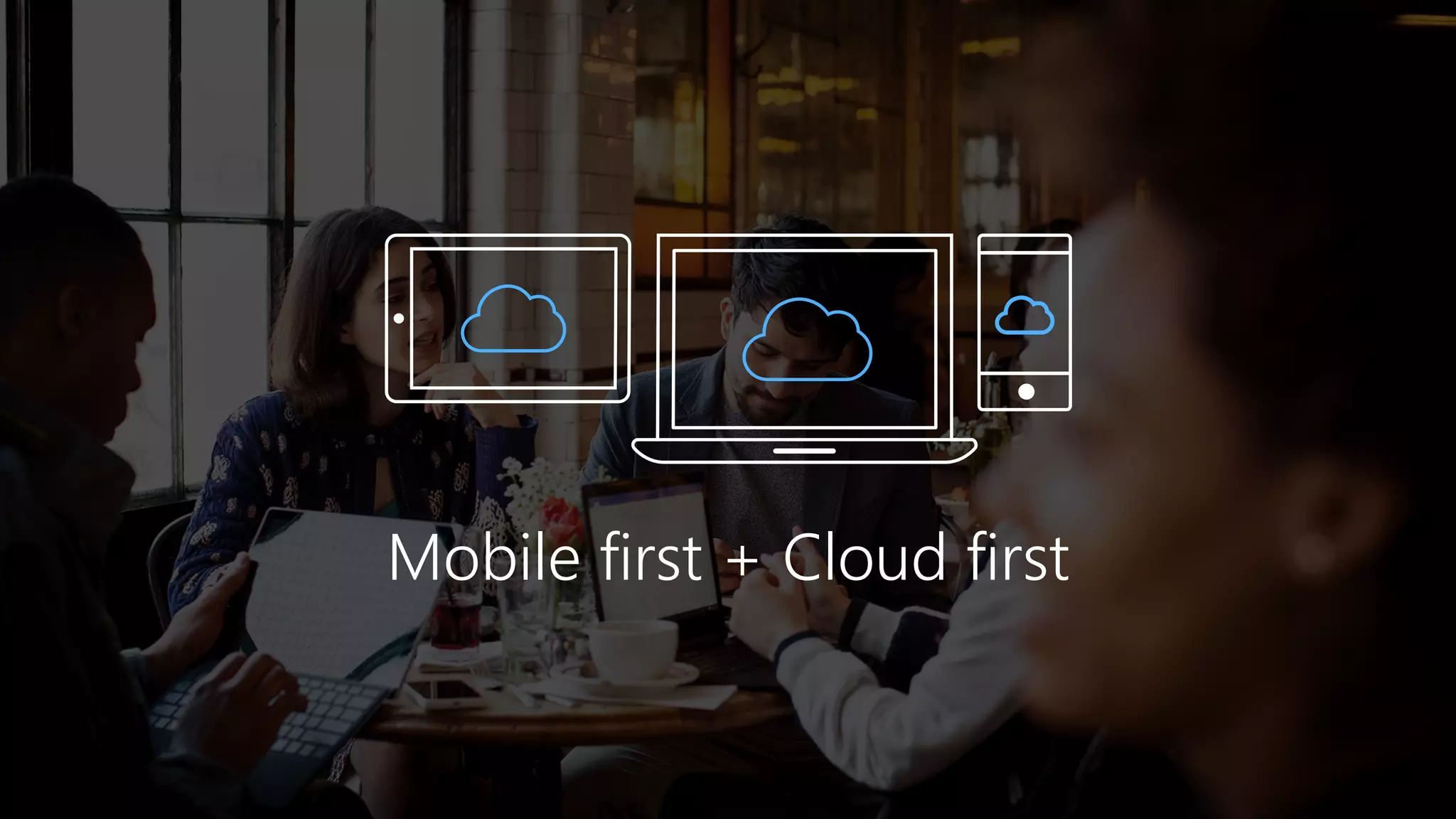 Mobile first + Cloud first
 