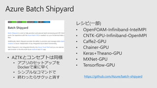 https://github.com/Azure/batch-shipyard
 