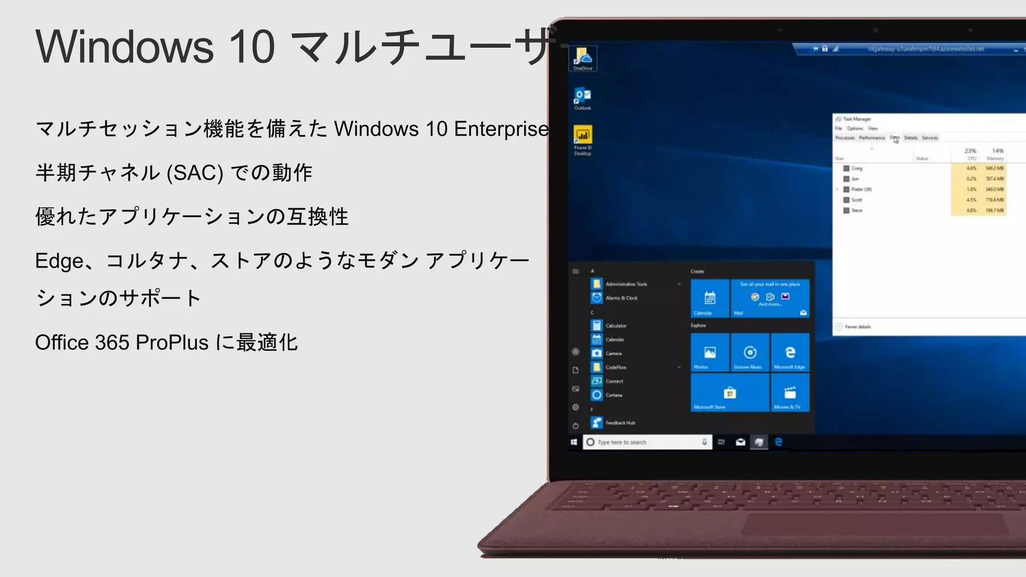 Windows 10 マルチユーザー
 
