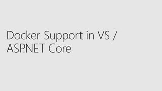 Microsoft Tech Summit Switzerland 2019 - DOCKER + AZURE DEVOPS + KUBERNETES = ♥