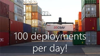 100 deployments
per day!
 