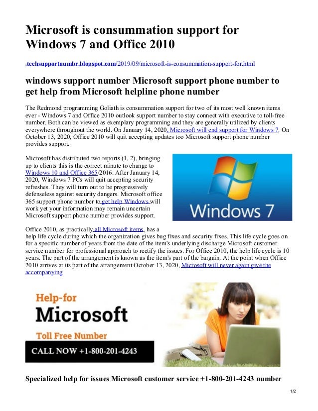 Techsupportnumbr Blogspot Com Microsoft Is Consummation Support For W