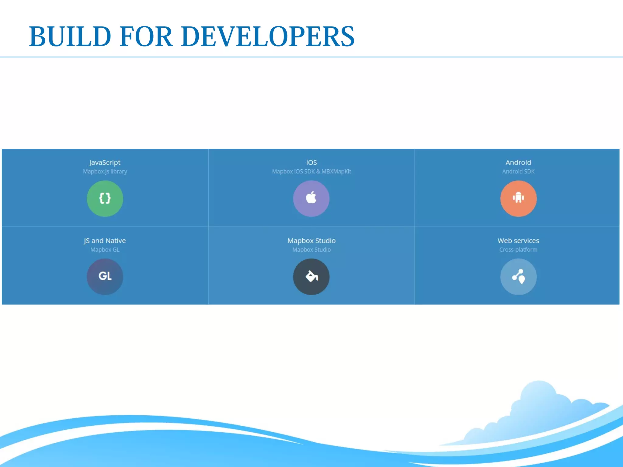 BUILD FOR DEVELOPERS