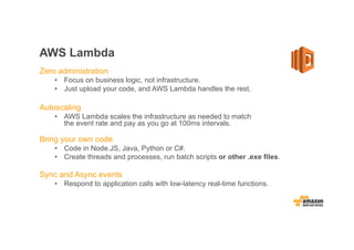 Stephen Liedig: Building Serverless Backends with AWS Lambda and API ...