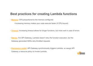 Stephen Liedig: Building Serverless Backends with AWS Lambda and API ...