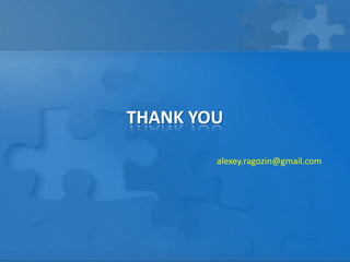 THANK YOU

        alexey.ragozin@gmail.com
 