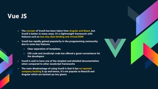 Selecting the Best Javascript Web Framework | PPT
